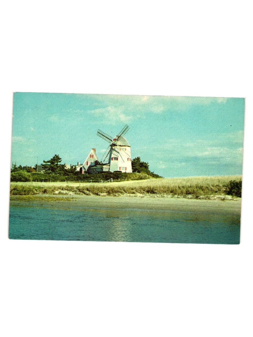 Cape Cod Massachusetts Windmill Postcard Shoreline Distributors Vintage Print